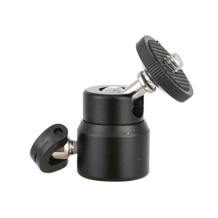 (택배비 무료) 1/4인치 나사 미니 볼헤드 삼각대 LED 조명 플래쉬