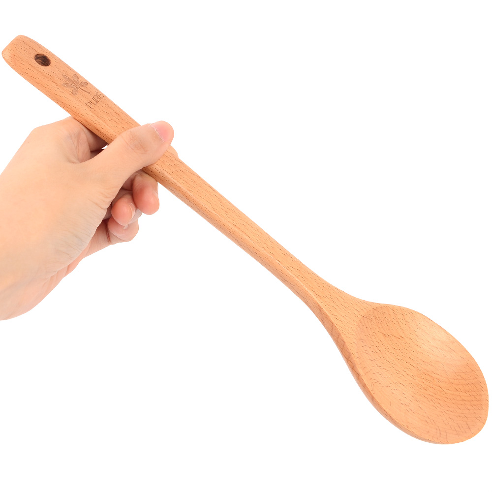 옻수저 옻칠수저 조리용 양념 스푼 너도밤나무 대형 - 상세 이미지 2