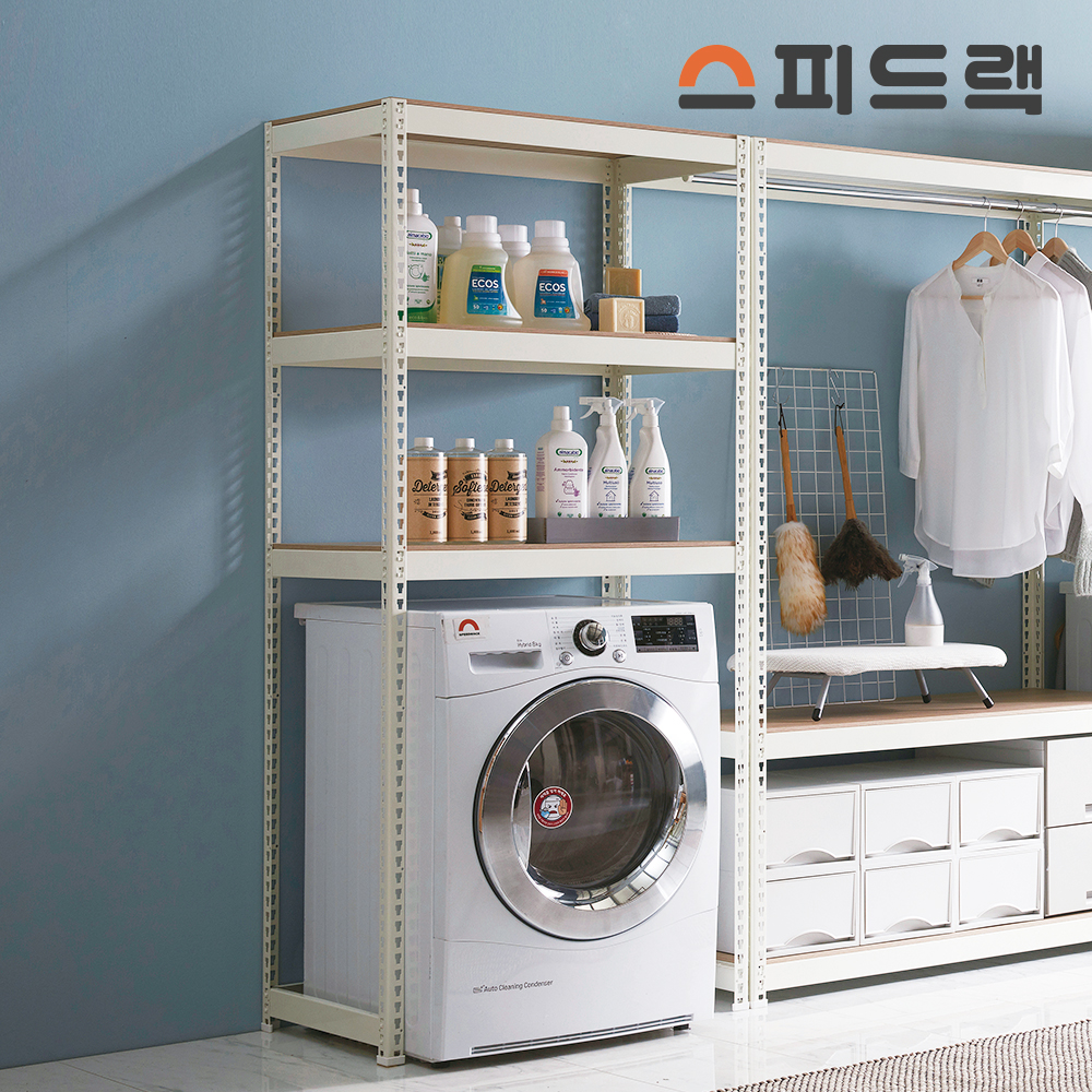 스피드랙 세탁실 세탁기 선반 드럼 건조기 김치냉장고 400x400x330(h) 부터 주문제작 - 상세 이미지 2