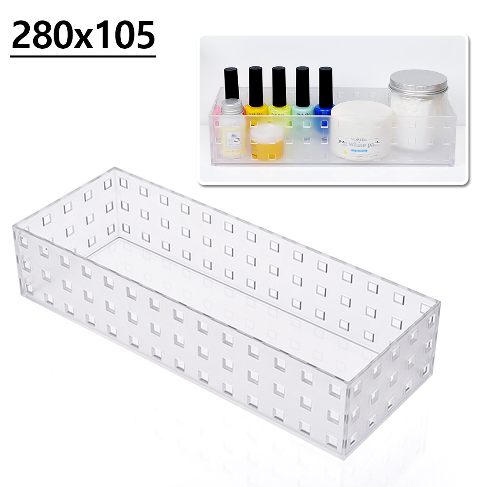 투명바구니 투명수납함 플라스틱 적층형 28x10.5cm - 상세 이미지 4