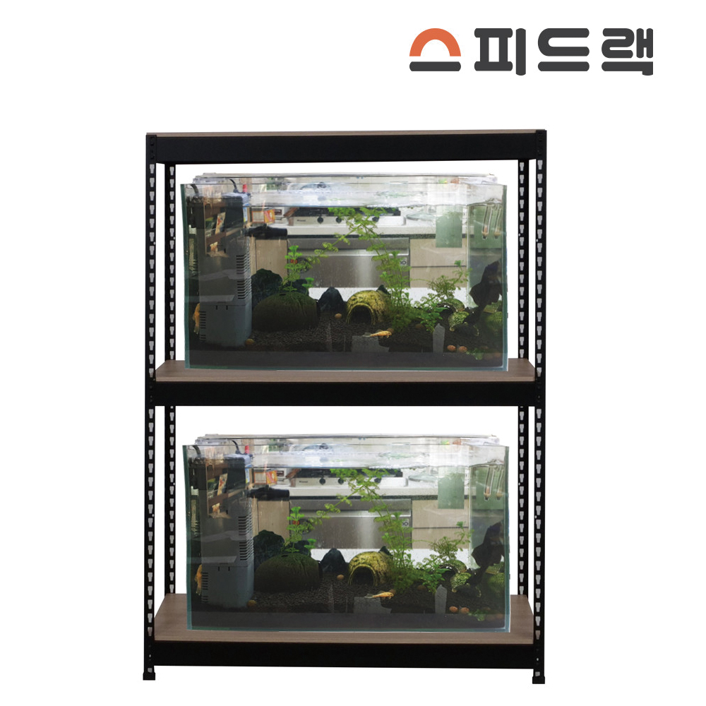 스피드랙 수족관 선반 어항 다이 축양장 무볼트 앵글 300x300x600(h) 2단 화이트 주문제작 - 상세 이미지 2