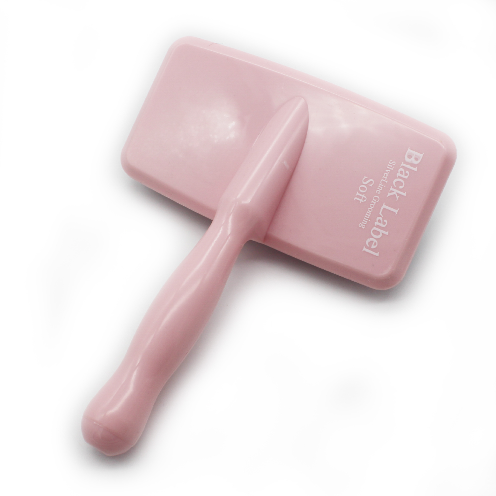 실버라인펫 블랙라벨 소프트 슬리커 피부 저자극 강아지 고양이 브러쉬 빗