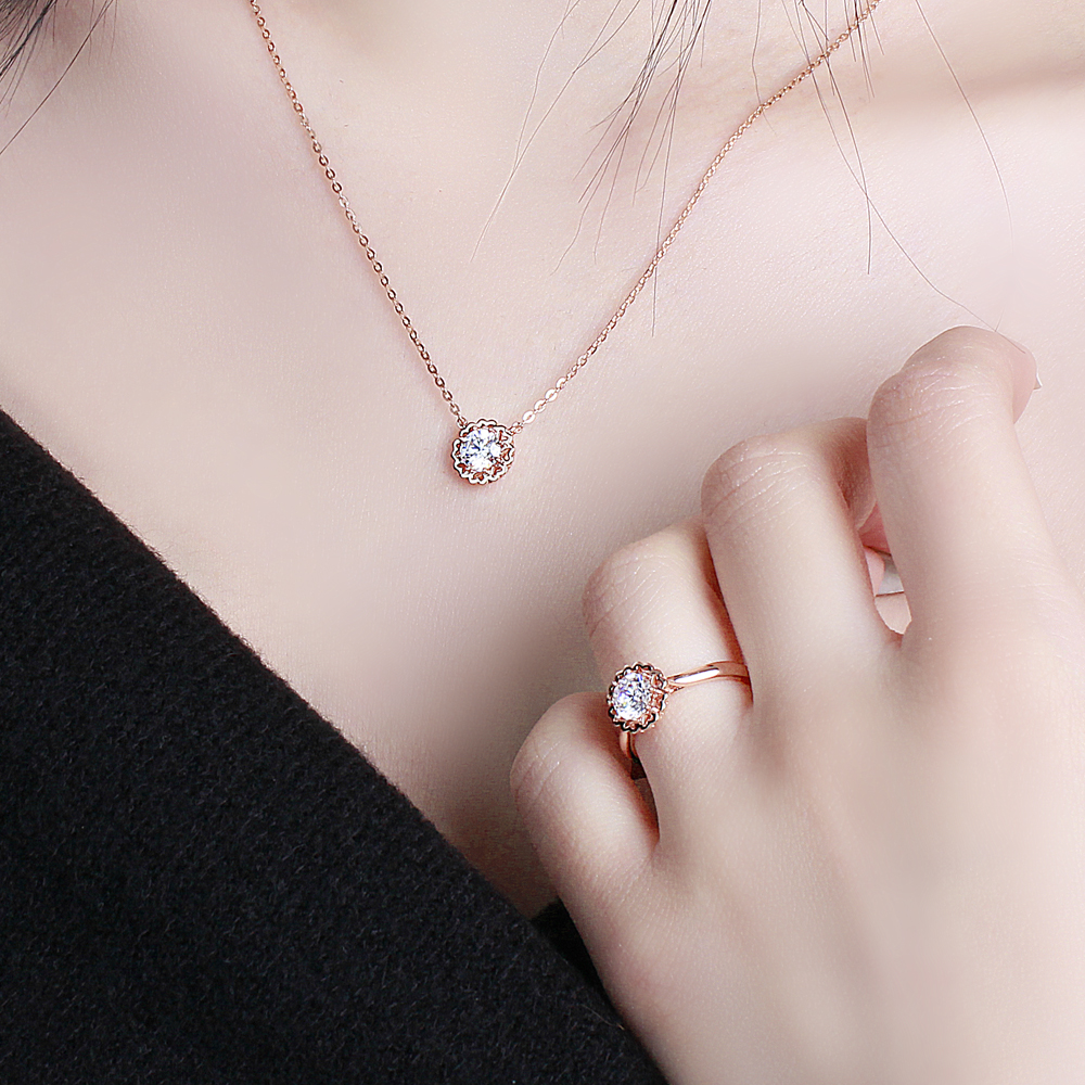 3부 천연 다이아 목걸이 GIA 멜로망스 프로포즈 결혼 기념일 여자 친구 선물 - 상세 이미지 3