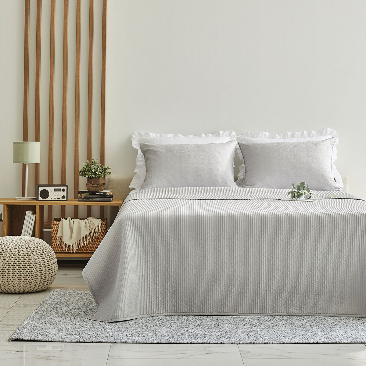 패밀리침대패드 알러지케어 워싱 줄누빔 이불패드 스프레드 150x210