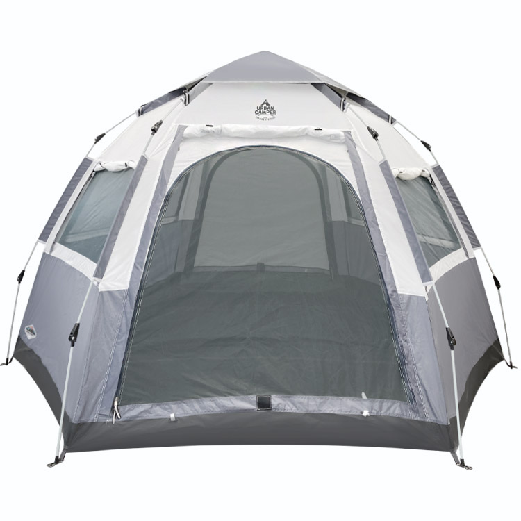 어반캠퍼 헥사곤 원터치 육각텐트 피크닉 쉘터 그늘막 캐노피 캠핑텐트 카키브라운