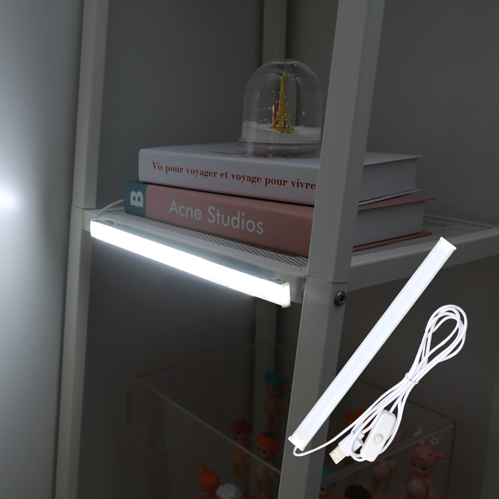 usb led 북 라이트 램프 조명 미니 휴대용 독서등 전등 자석 바 30cm - 상세 이미지 2