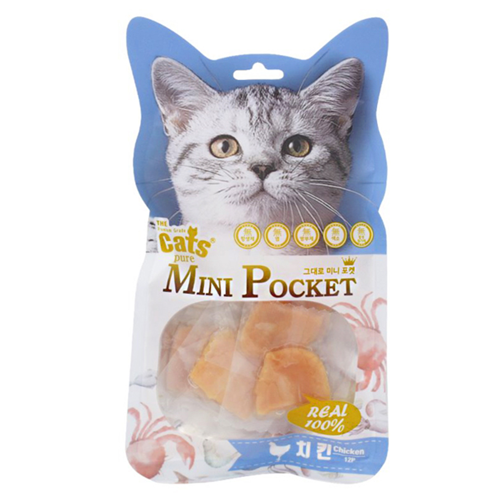 더캣츠 그대로 미니포켓 고양이 간식 연어, 40g, 1개 이미지 4