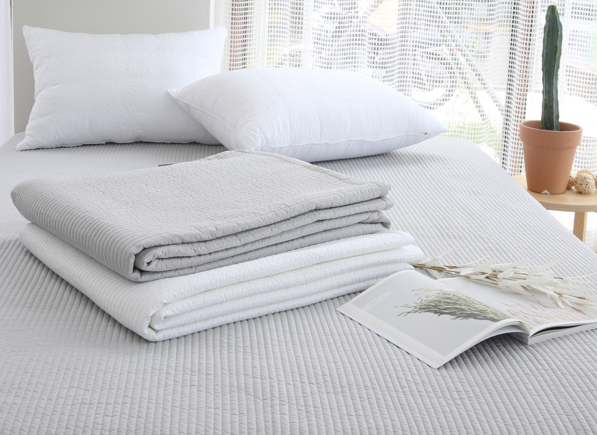 패밀리침대패드 알러지케어 워싱 줄누빔 이불패드 스프레드 150x210