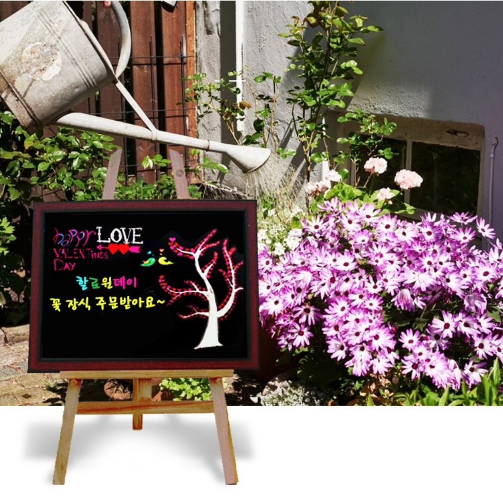 국산 자석 블랙보드 40x60 벽걸이 미니 자석형 이젤 메뉴 블랙 칠판 - 상세 이미지 2