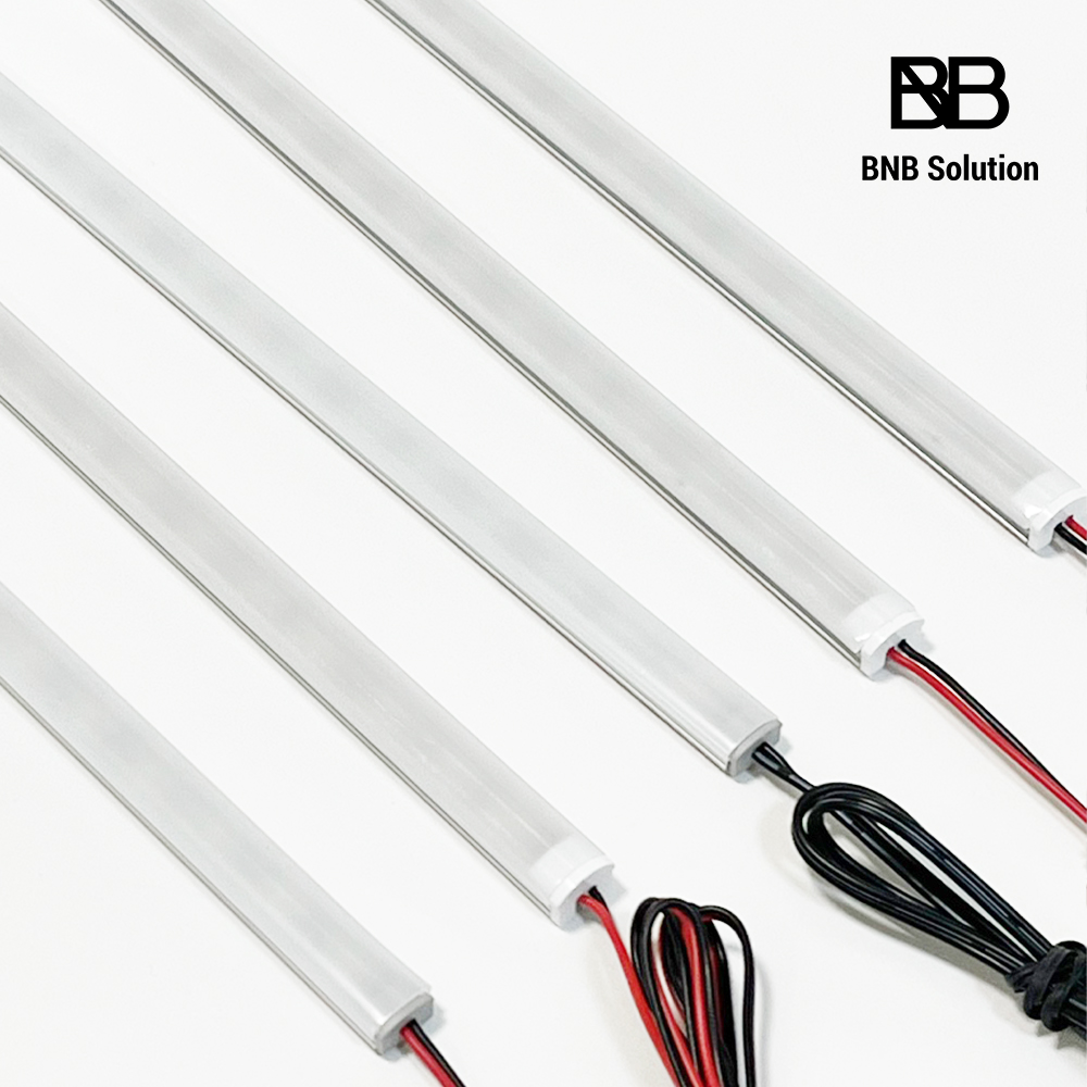 DIY 간접조명 LED바 표준형 알루미늄 12mm 프레임 3000K 50cm 전선부착형