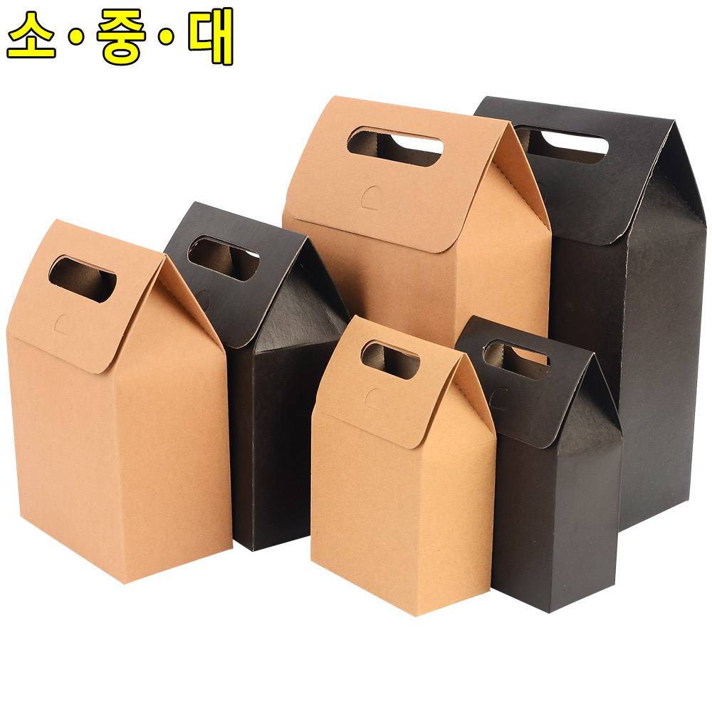 선물용종이가방 손잡이 종이 봉투 크라프트 쇼핑백 - 상세 이미지 5