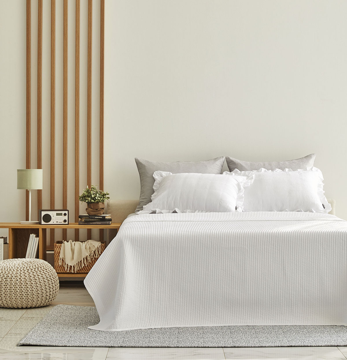 패밀리침대패드 알러지케어 워싱 줄누빔 이불패드 스프레드 150x210