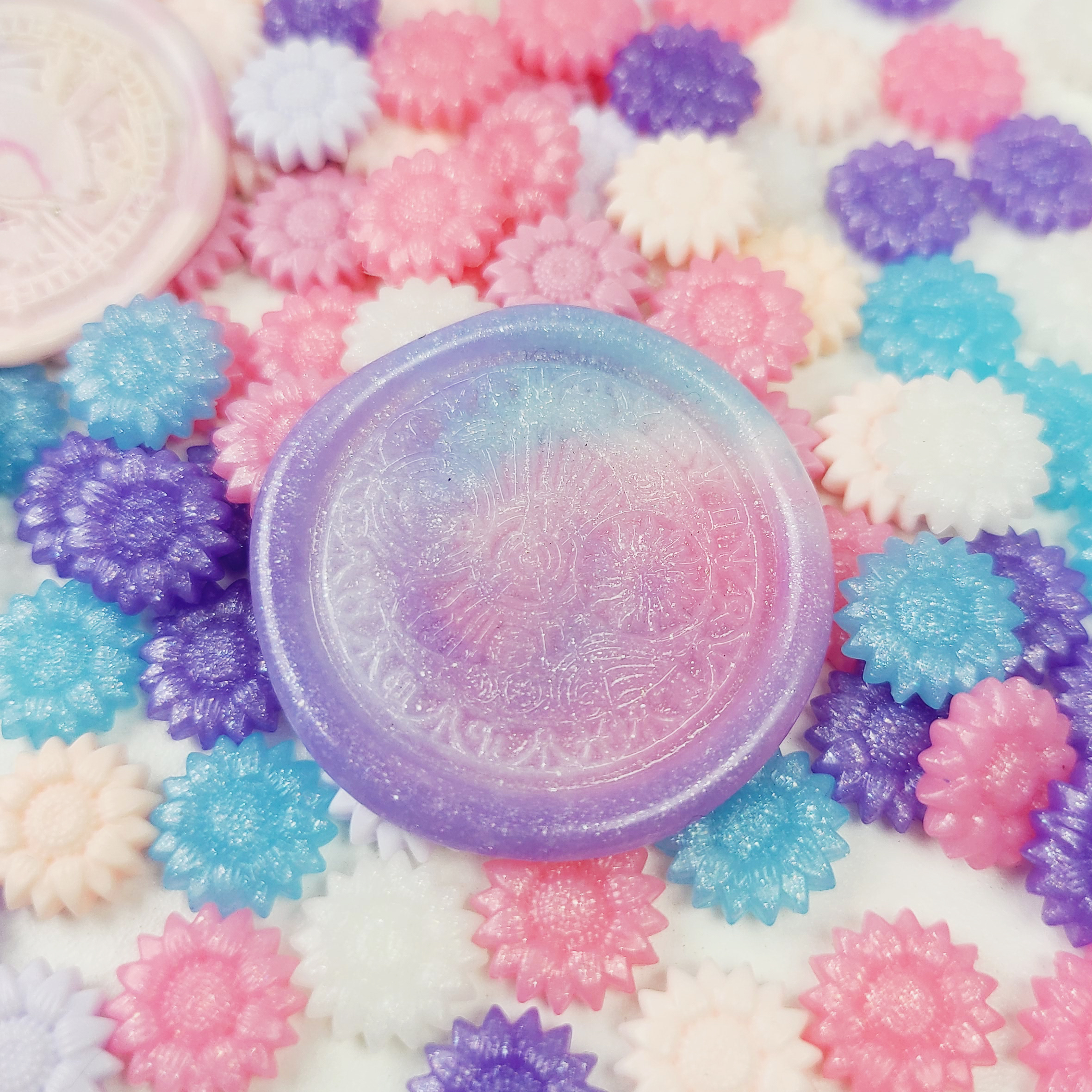 실링왁스 해바라기 혼합왁스 100알 실속형 비즈 스탬프 왁스씰 제작