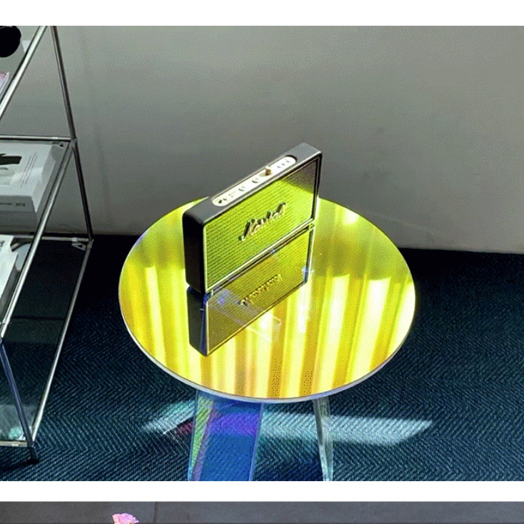 홀로그램 테이블 레인보우 테이블 높은 거실 소파 투명 아크릴 테이블