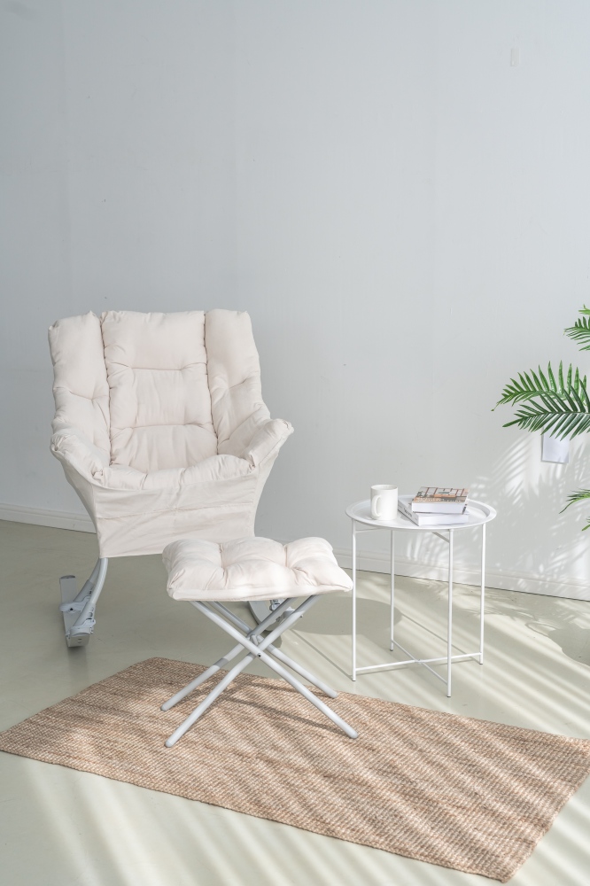 캠프밸리 릴렉스 밀란소파(스툴포함) 1인용소파 수유의자 편안한 푹신한 안락의자