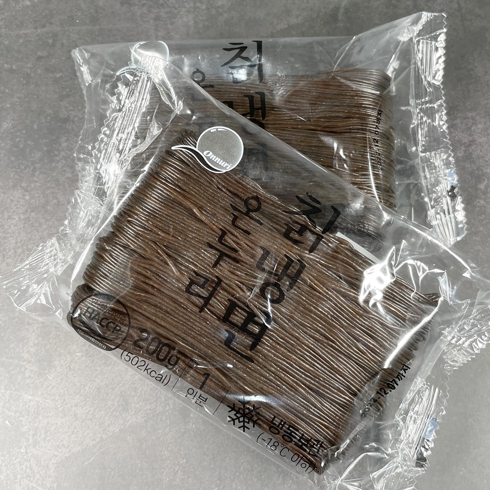온누리 칡메밀냉면 200g x 10봉 물비빔 냉면면 사리 소포장 - 상세 이미지 3