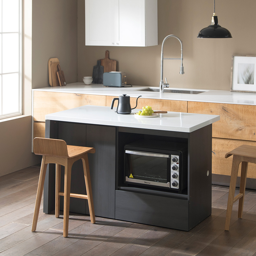 장인가구 리들리 에스 대리석 조리대 아일랜드 식탁 1400 렌지대형