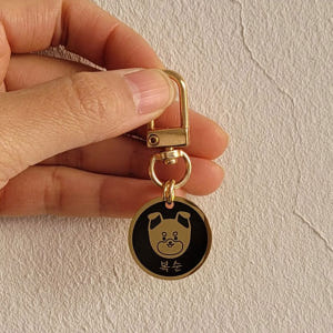 강아지 인식표 목걸이 후크형 외장칩 25mm(실버무광블랙) 물방울 실버고... 솔직 후기 | 실제 사용자 리뷰 총정리 - 상품 이미지 4