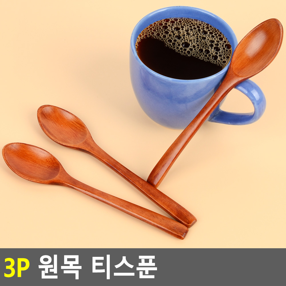 나무티스푼 머들링 커피젓는거 머들러 3pcs - 상세 이미지 3