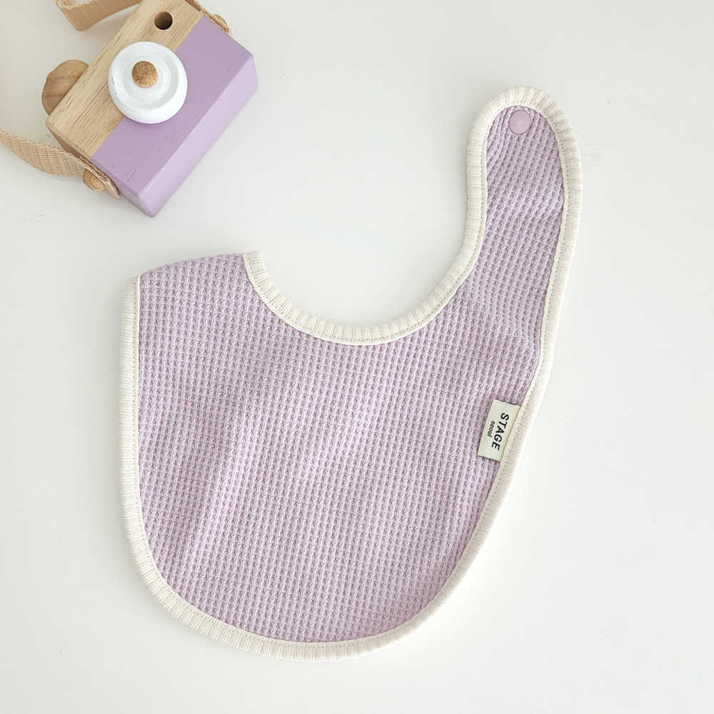 아기 침받이 턱받이 오가닉 [와플 빕]