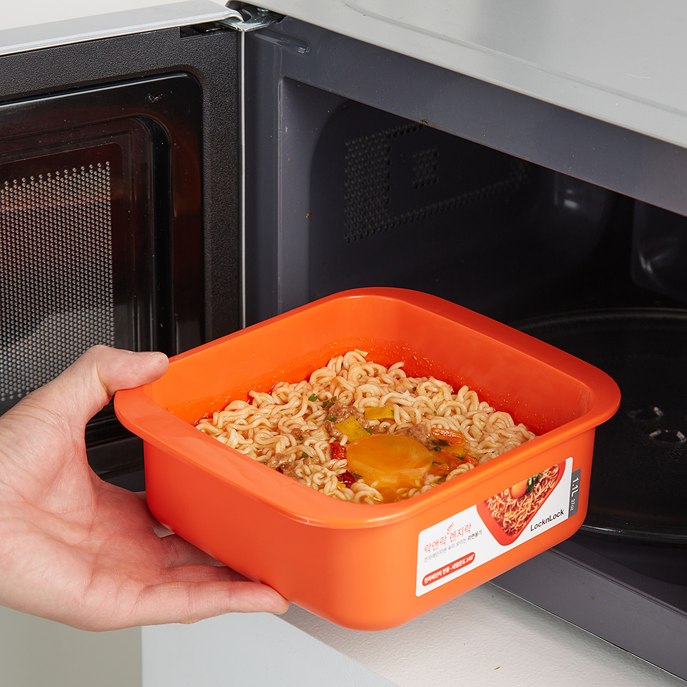 락앤락 속이 보이는 렌지락 전자레인지 라면 용기 스팀홀 밀폐용기 1.1L