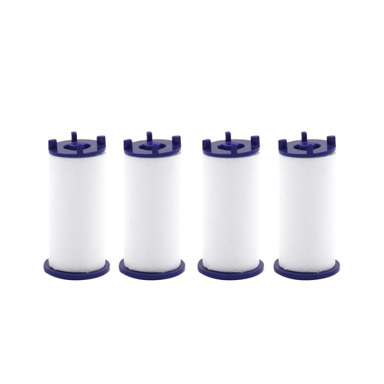 샤워기 헤드 필터 은나노 향균볼 수압상승 녹물제거 흡착력 불순물차단 면샤워필터기 4개