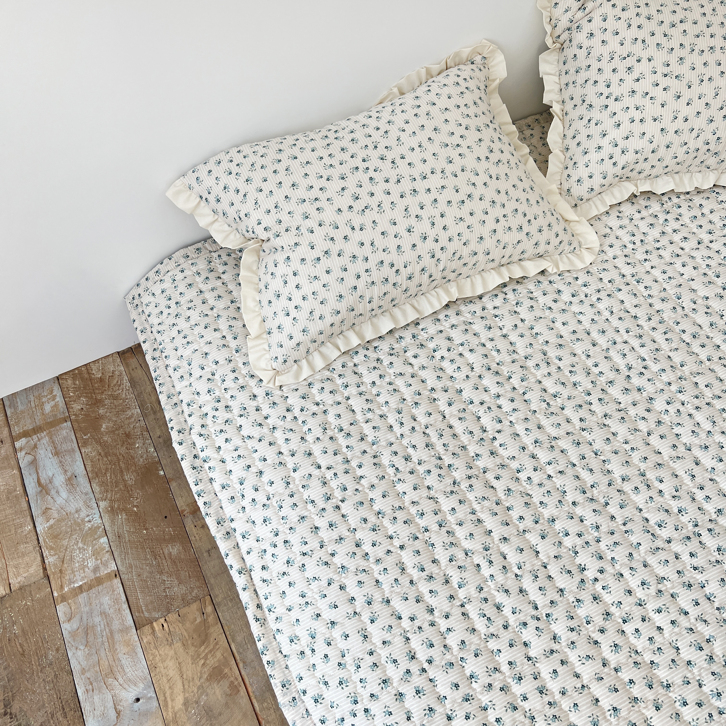 플라워 베일리 워싱 아사 순면 미끄럼방지 사계절 패드 S/SS