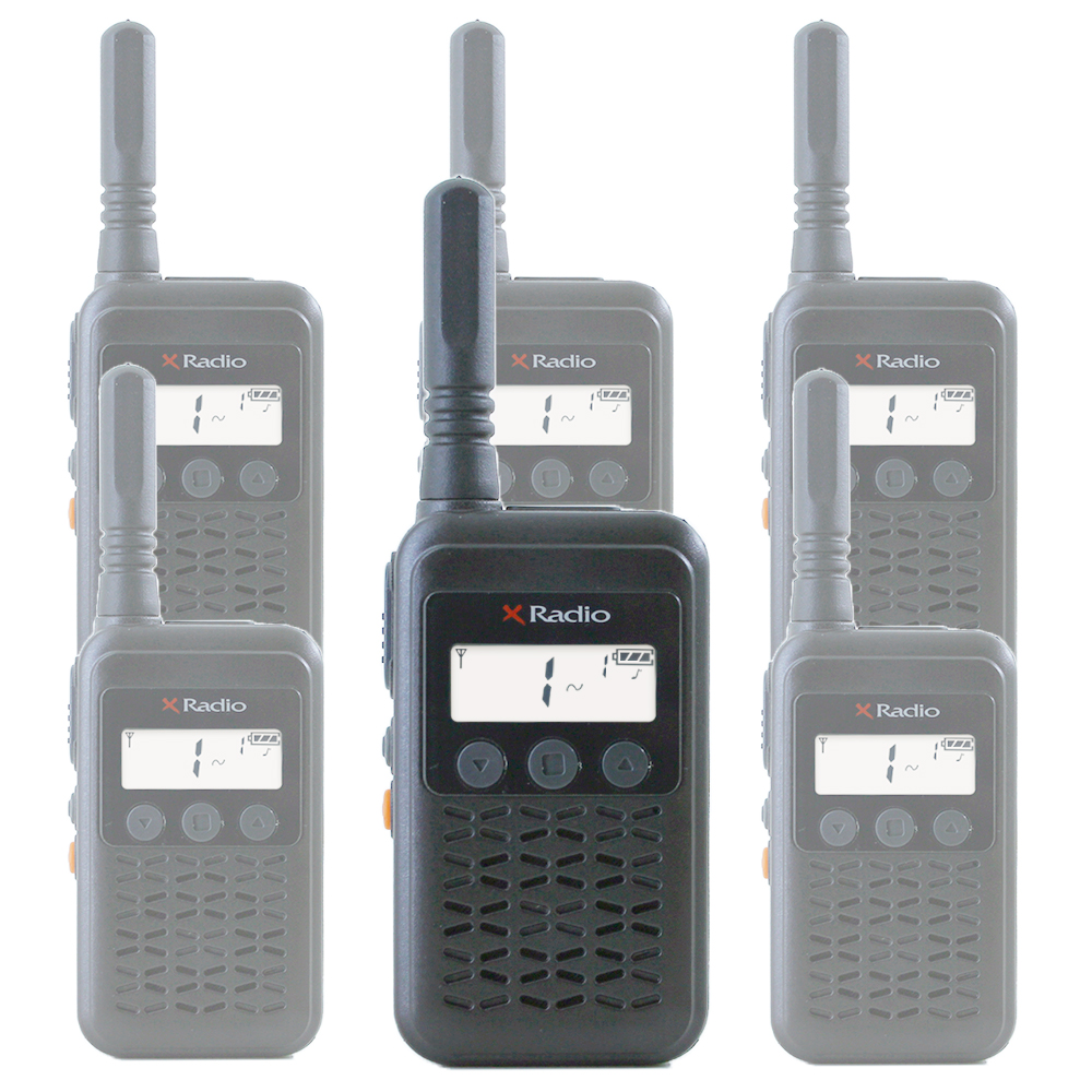 연화엠텍 XRADIO 생활무전기 XF-10 6대세트 국산 병원 음식점 매장용 : 더뮤샵
