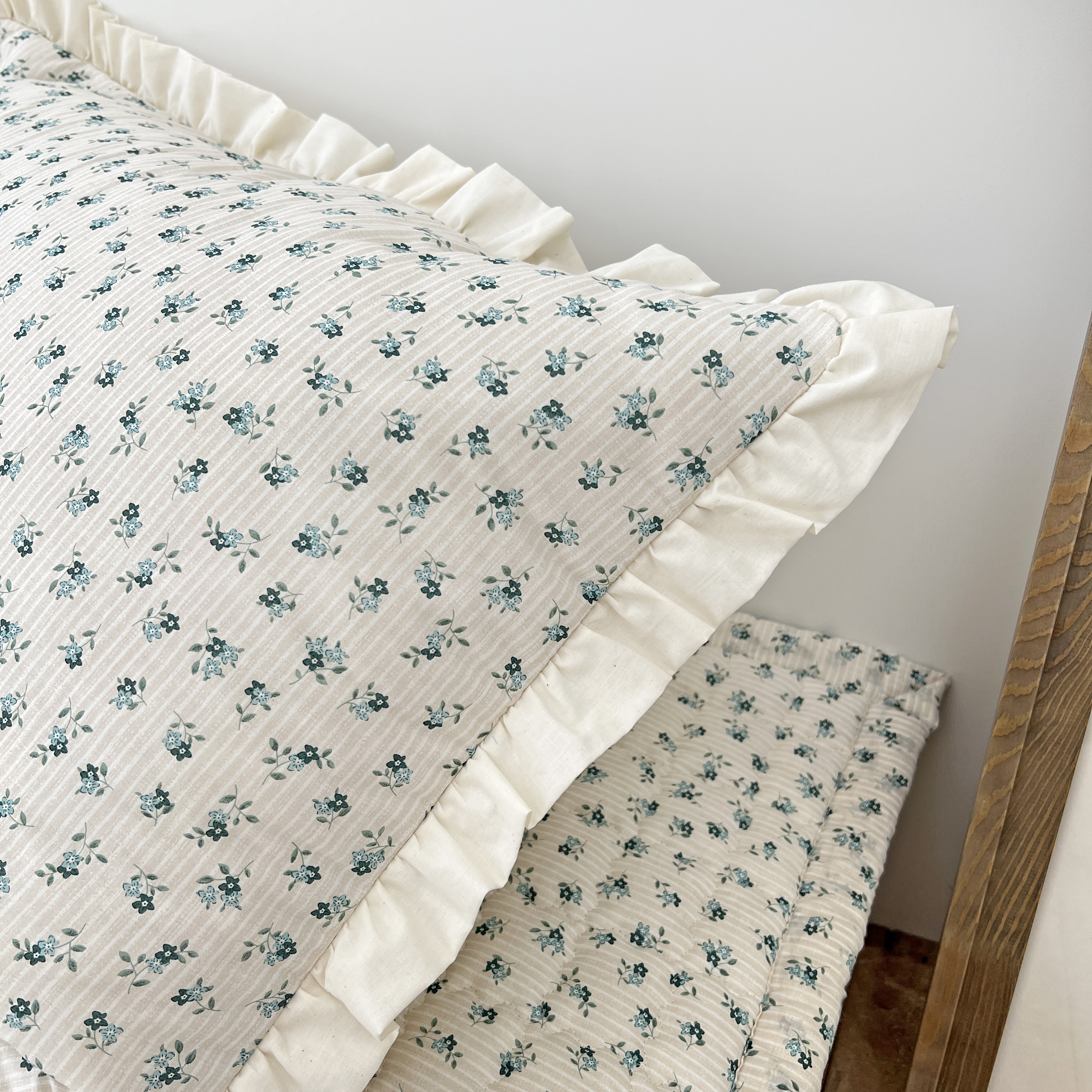 플라워 베일리 워싱 아사 순면 미끄럼방지 사계절 패드 S/SS