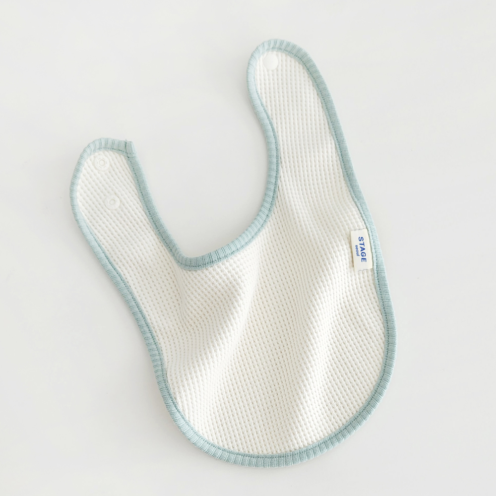 아기 침받이 턱받이 오가닉 [와플 빕]