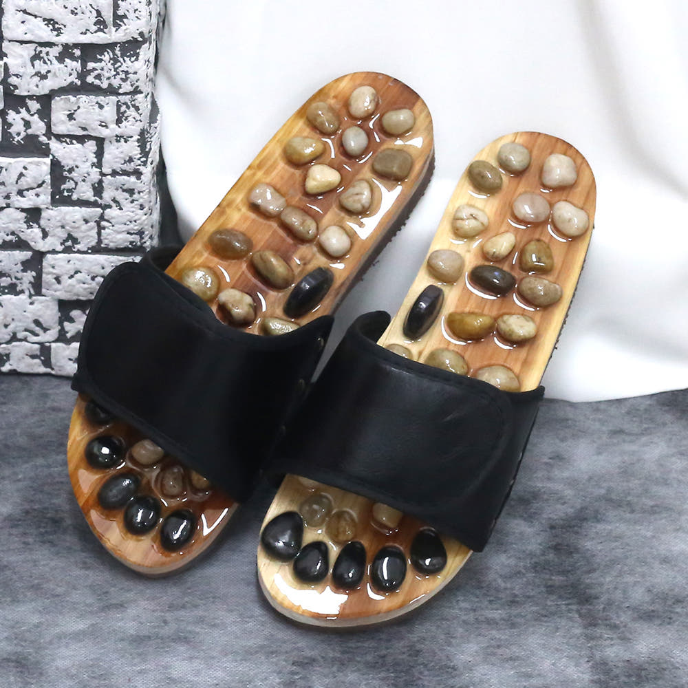 Acupressure Pebble Massage Slippers for Foot Pain Relief & Circulation [BTS JIN Wear]