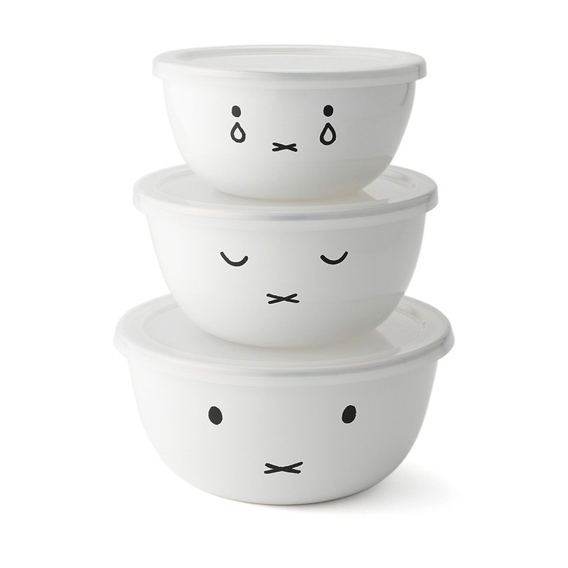 후지호로 미피 법랑 볼 3개세트 14cm / 16cm / 18cm FUJIHORO 허니웨어
