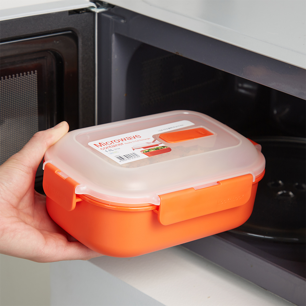 락앤락 속이 보이는 렌지락 전자레인지 덮밥 볶음밥 용기 스팀홀 밀폐용기 1.1L