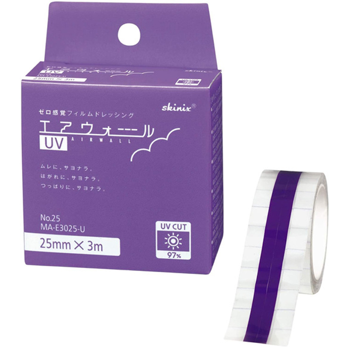 스키니쿠스 자외선차단 필름 흉터밴드 UV제로 드레싱 스키닉스 25mm x 3M - 상품 이미지