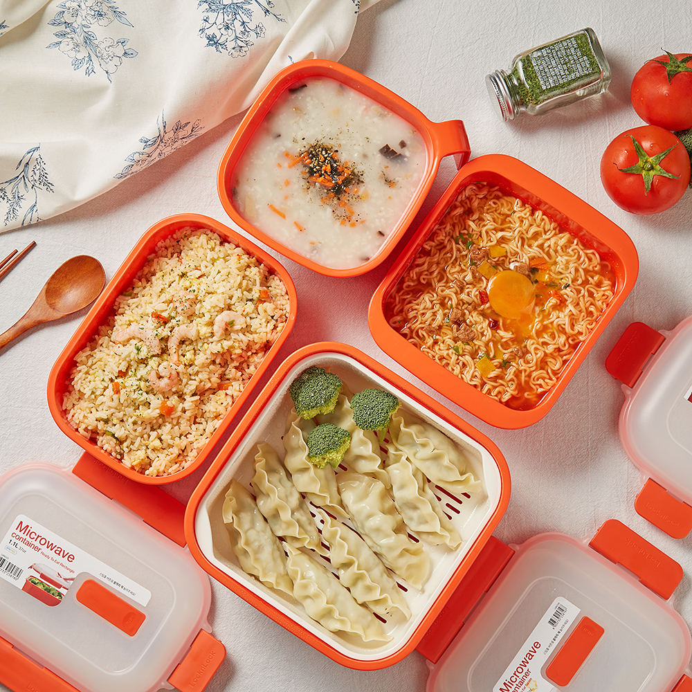 락앤락 속이 보이는 렌지락 전자레인지 라면 용기 스팀홀 밀폐용기 1.1L