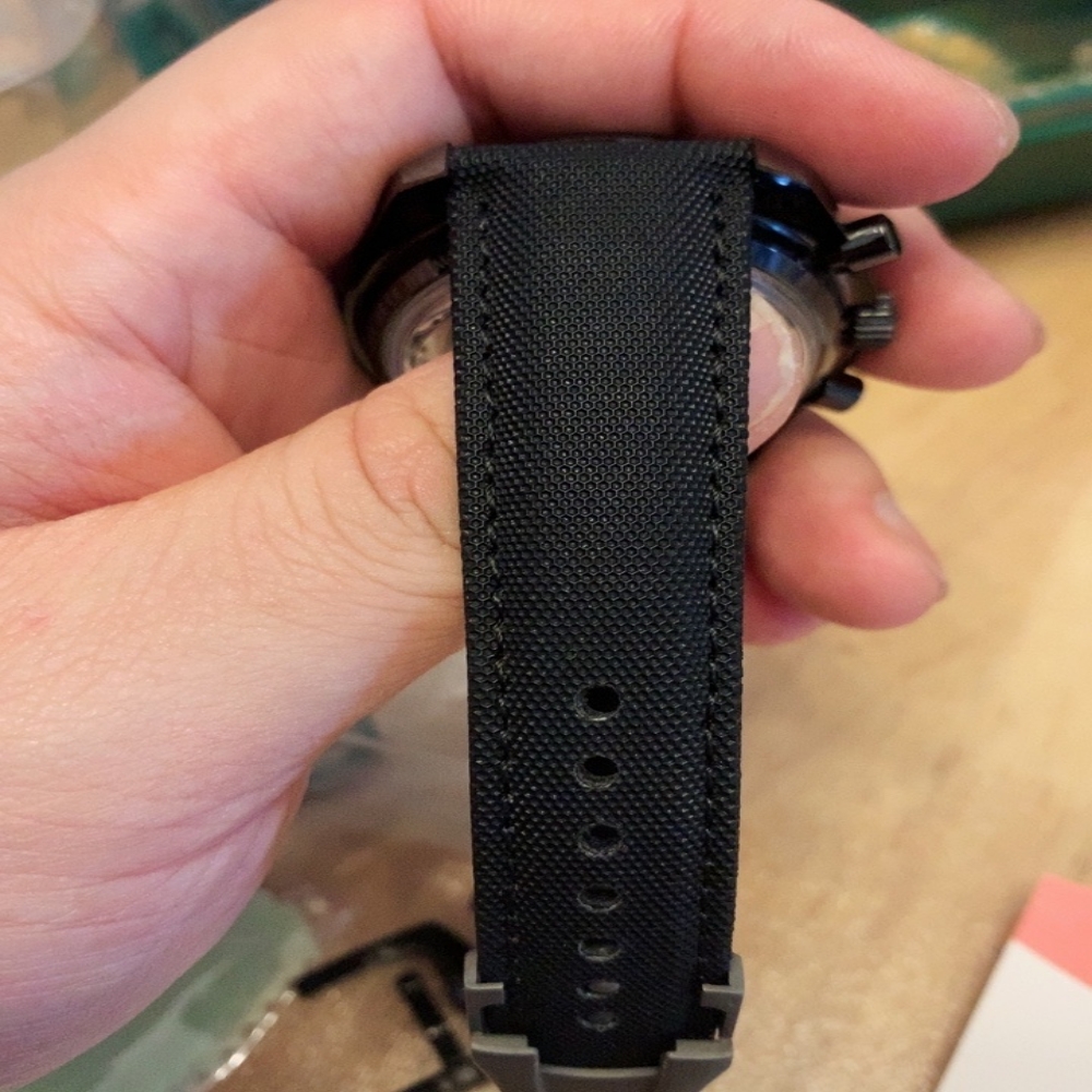 태그호이어 캔버스 호환 시계줄 스트랩 F1 다이빙 까레라 나일론 가죽 20mm 21mm 이미지 7