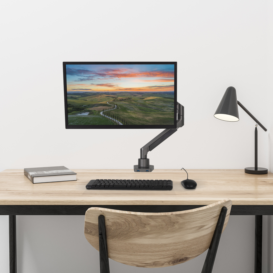 카멜마운트 싱글 모니터거치대 고든 DMA2 실버/그레이