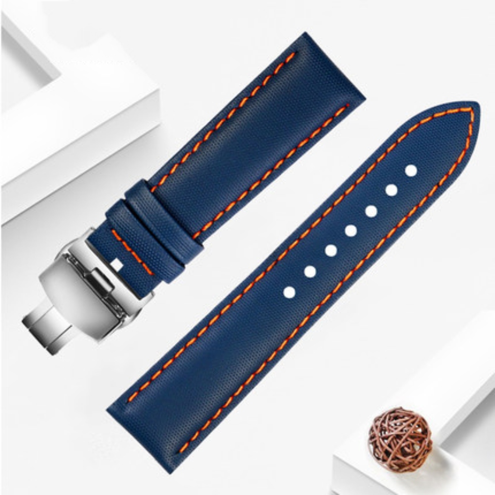 태그호이어 캔버스 호환 시계줄 스트랩 F1 다이빙 까레라 나일론 가죽 20mm 21mm - 상세 이미지 3