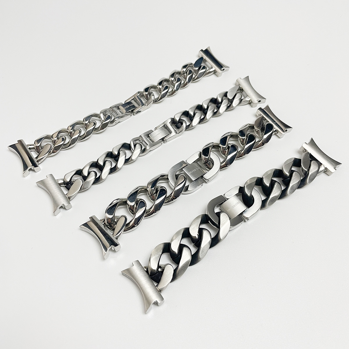 갤럭시 워치 4 5 6 7 메탈 체인 실버 스트랩 클래식 20 mm 밴드 호환 실버태그 - 상세 이미지 3