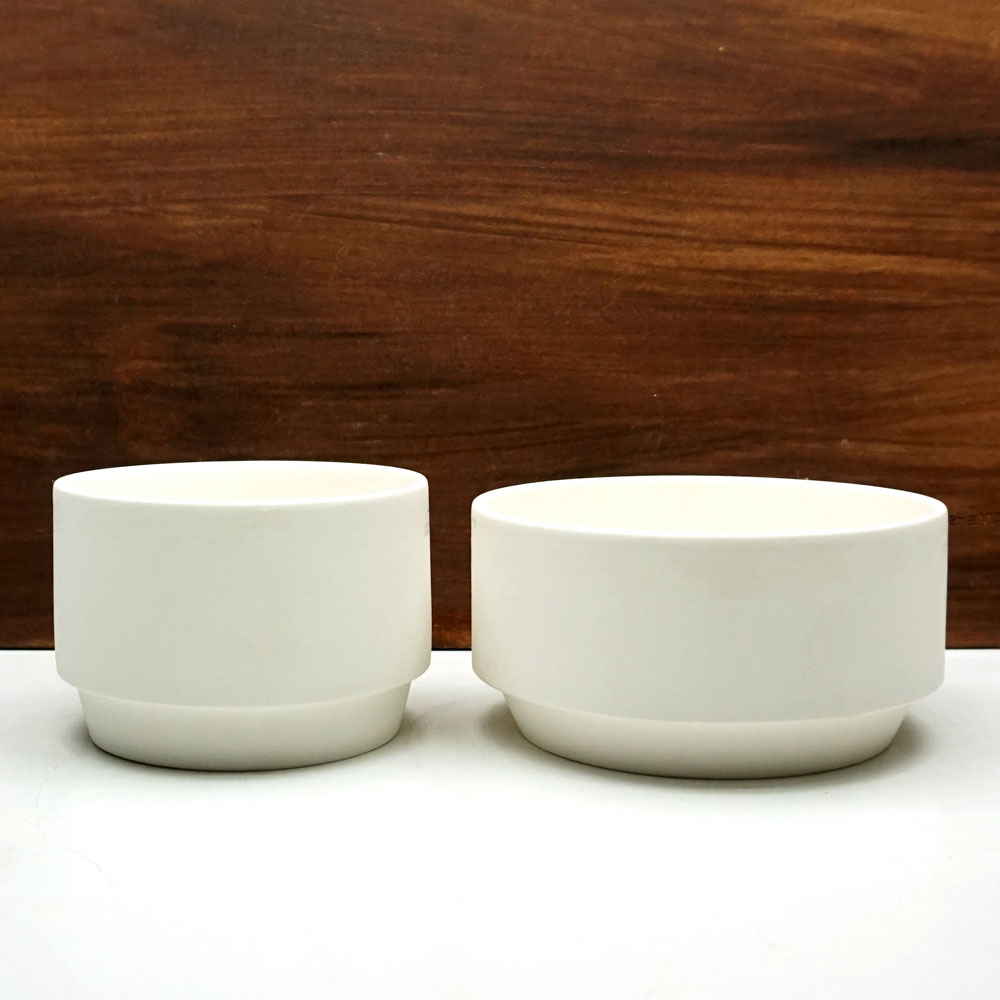 베하몰 테라원 엣지 실린더 화이트 D12 12x6cm (국산 고화도토분) 이미지 8
