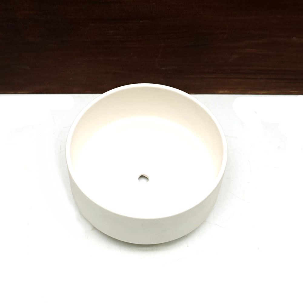 베하몰 테라원 엣지 실린더 화이트 D12 12x6cm (국산 고화도토분) - 상세 이미지 2