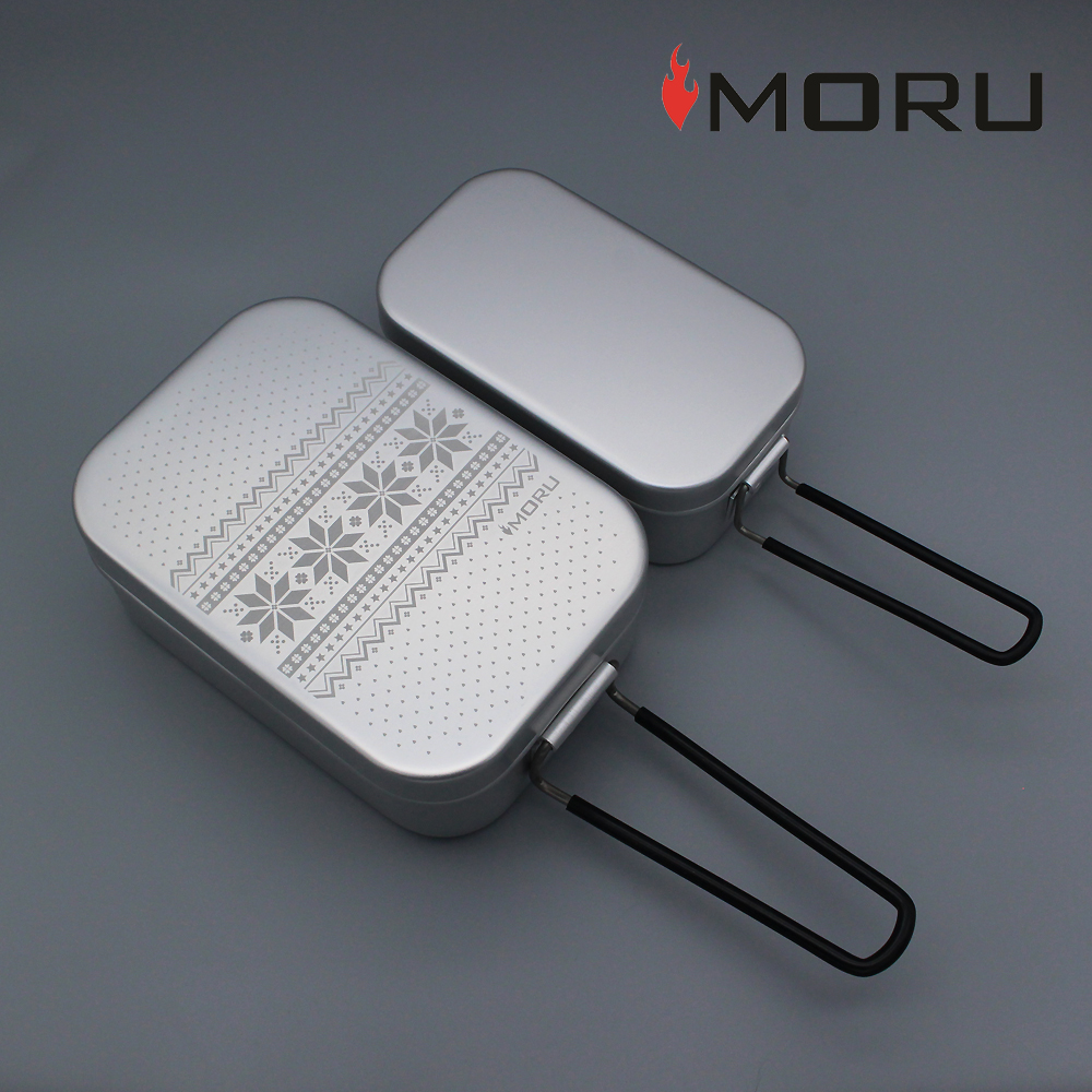 모루 캠핑 반합 도시락 백패킹 군용 라면 냄비 손잡이 접이식 사각 코펠 800/1000 트란지아 스타일