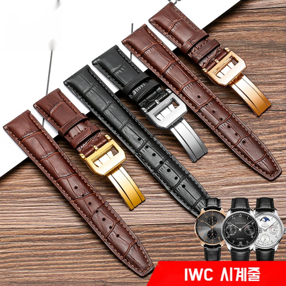 IWC 가죽 시게줄 호환 스트랩  빅 파일럿 포르토피노 20mm 22mm 이미지 6