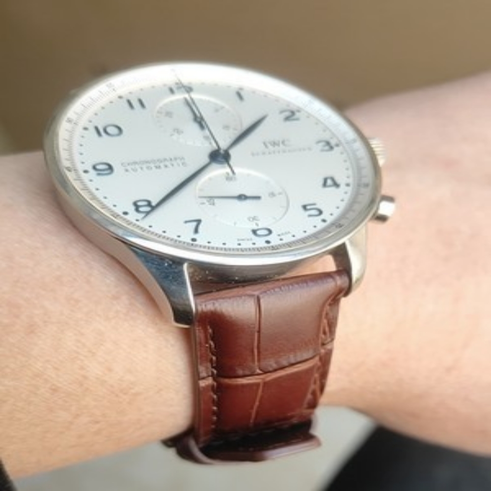 IWC 가죽 시게줄 호환 스트랩  빅 파일럿 포르토피노 20mm 22mm - 상품 이미지