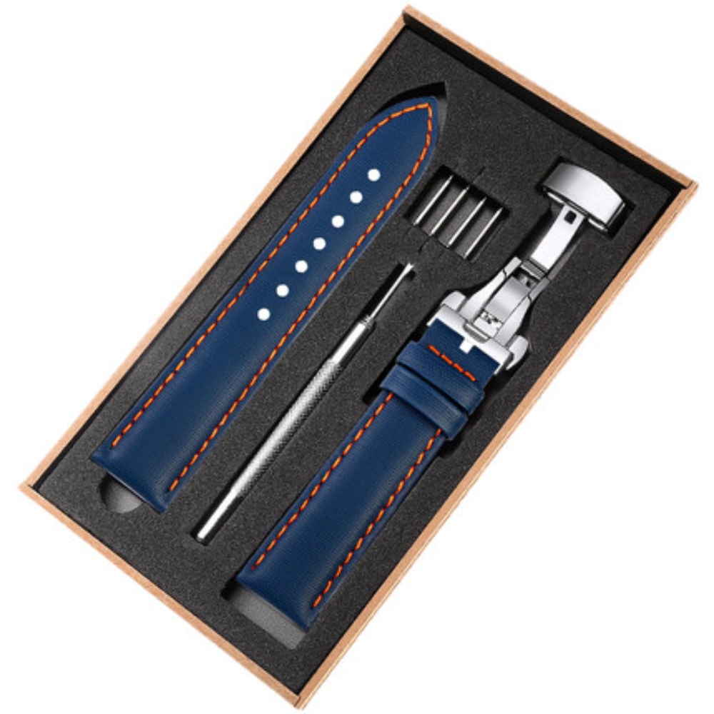 태그호이어 캔버스 호환 시계줄 스트랩 F1 다이빙 까레라 나일론 가죽 20mm 21mm - 상세 이미지 5