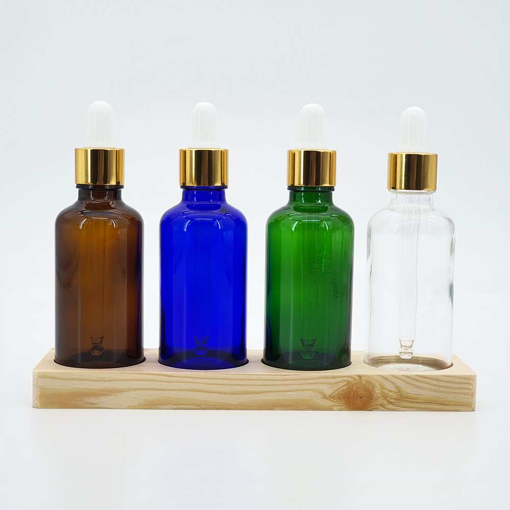 50ml 금속캡 스포이드 갈색 유리 공병 아로마 오일 화장품 : 포웨이