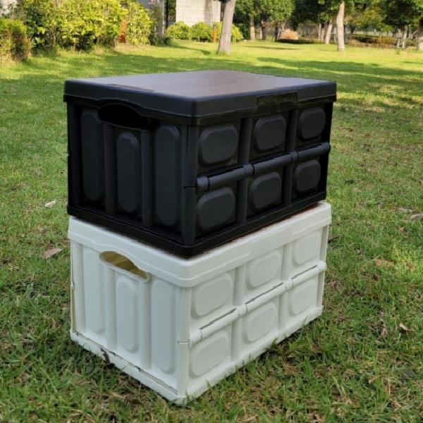 캠핑용 폴딩 박스 우드 상판 캠핑 정리함 캠핑 카고 박스