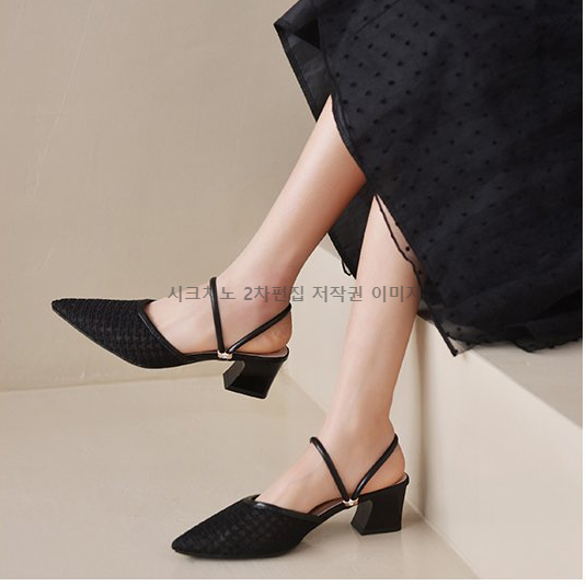 225-255 키로하 5cm 스틸레토 스트랩 뮬 블로퍼 2color 상세 이미지 4