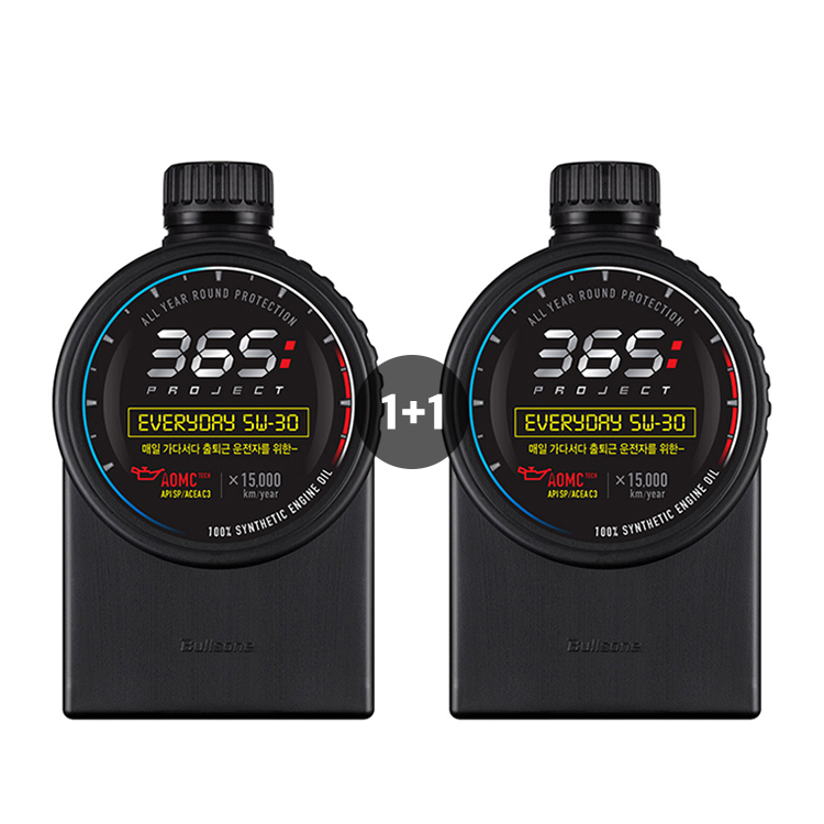 [1+1이벤트][불스원] 365 Project 엔진오일 5W30 new everyday 1L 제품 이미지