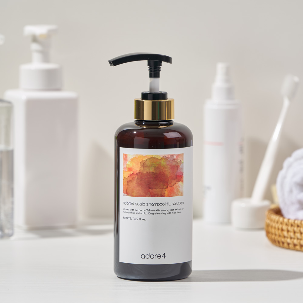 어도어포 코어 약산성 두피샴푸 HL솔루션 (맥주효모+커피샴푸), 500g, 1개 이미지 2
